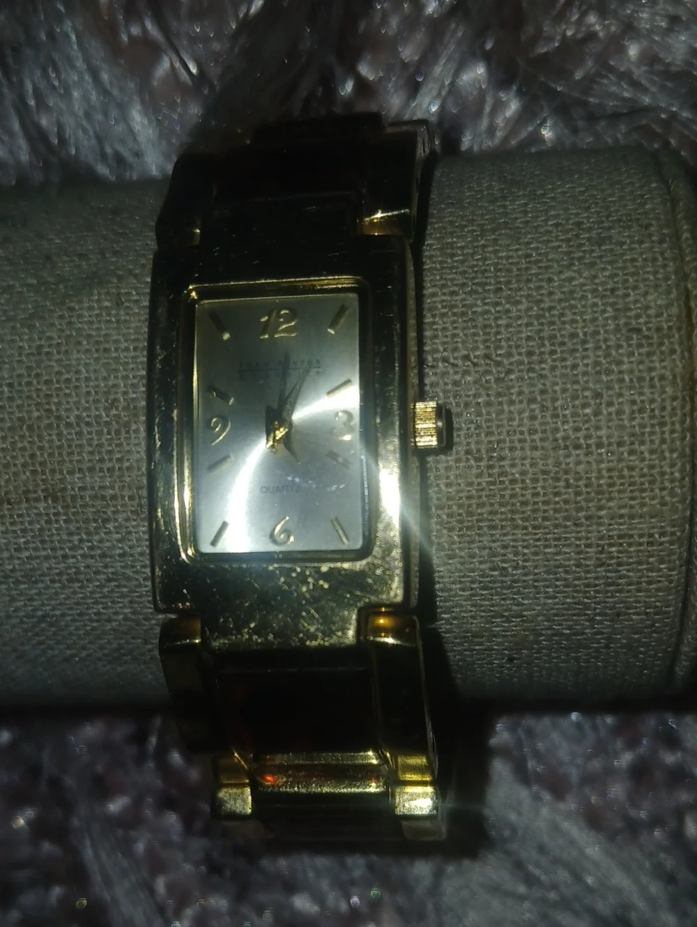 Joan Rivers Classic Vintage 90's Faux Tortoiseshell Bracelet Watch Needs Battery